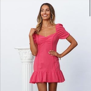 Hello Molly Glamour Girl Dress - Hot pink